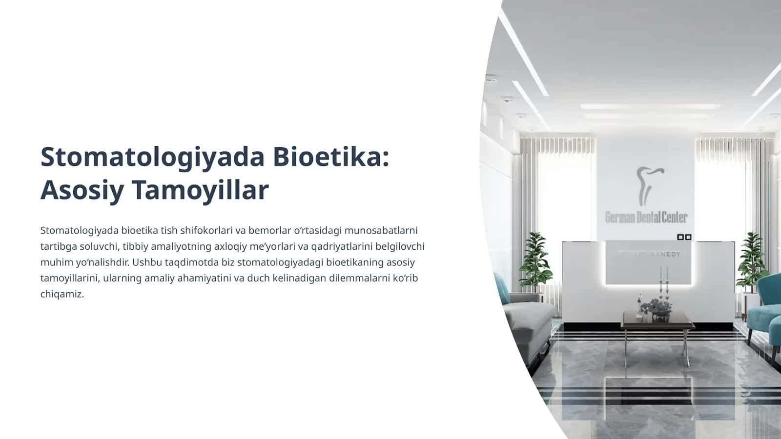 Stomatologiyada Bioetika: Asosiy Tamoyillar