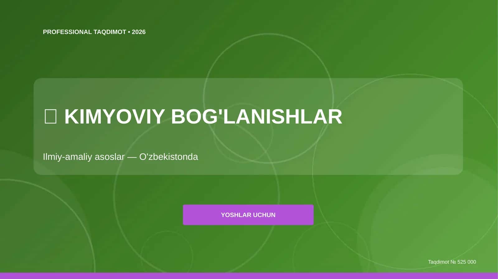 KIMYOVIY BOG'LANISHLAR