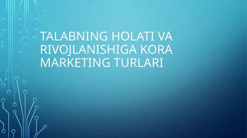 Marketingda talab
