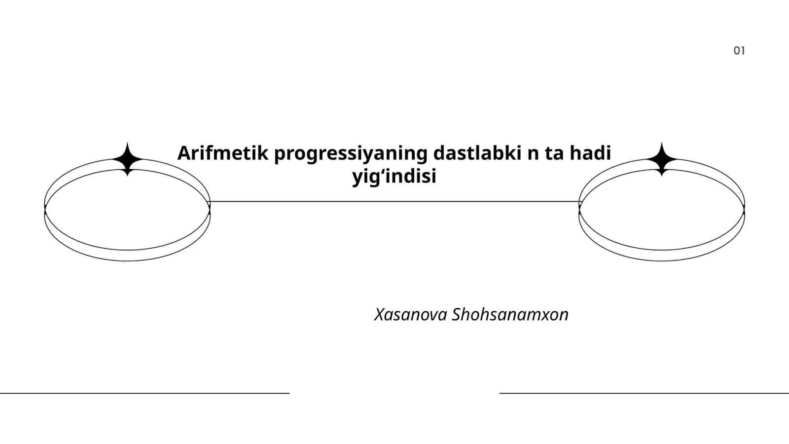 Arifmetik progressiyaning dastlabki n ta hadi yigʻindisi