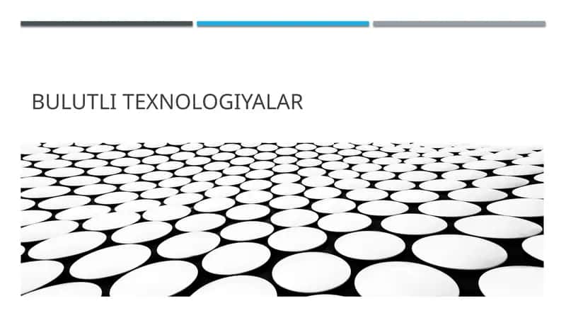 Bulutli texnologiyalar