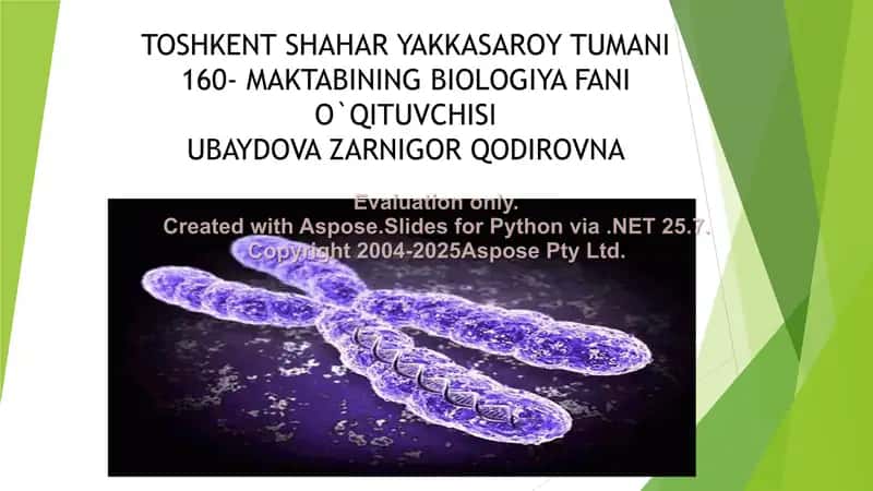 Biologiya fanining nazoratlari javoblari