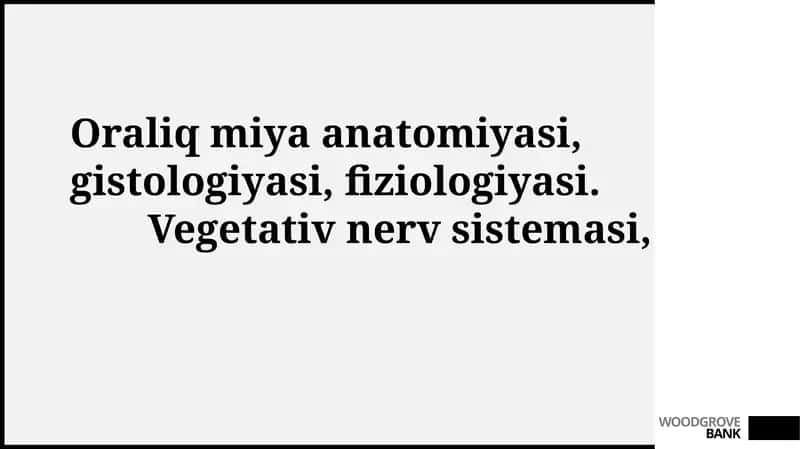 Oraliq miya anatomiyasi, gistologiyasi, fiziologiyasi