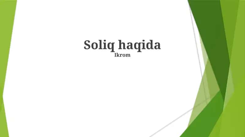 Jismoniy shaxslar daromad solig'i (JShDS)