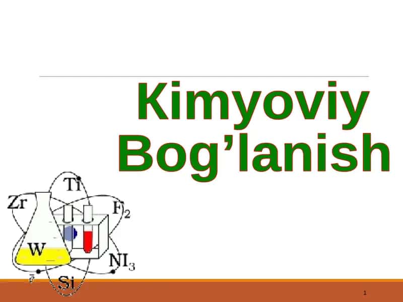 Kimyoviy Bog'lanish