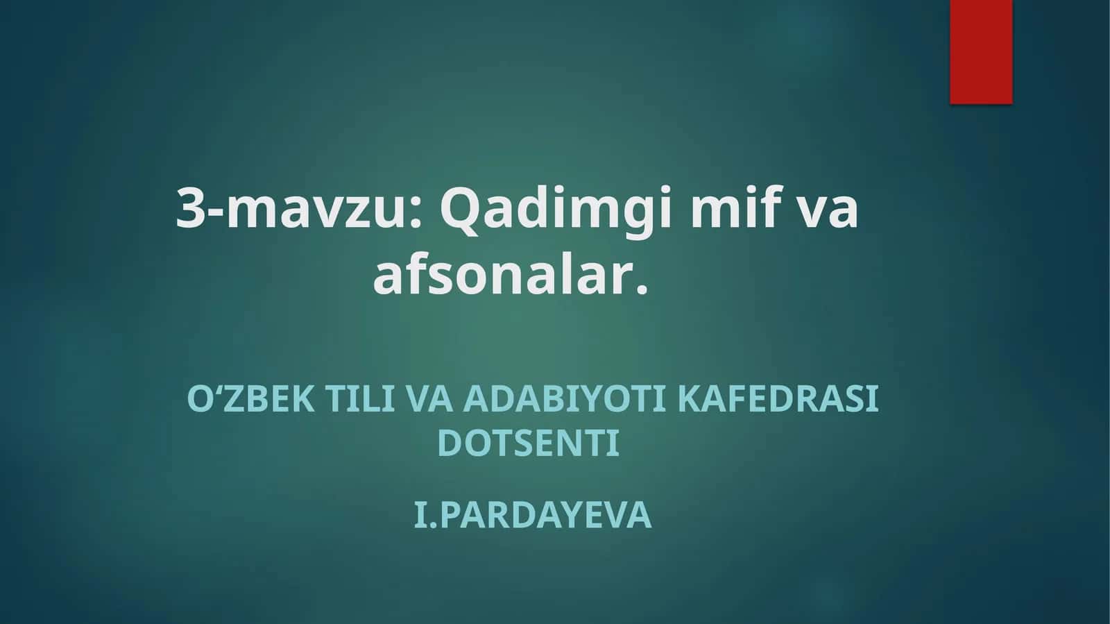 Qadimgi mif va afsonalar