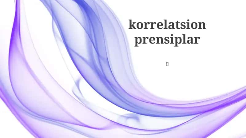 Korrelyatsiyani o'lchash