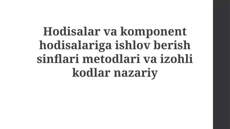 Hodisalar