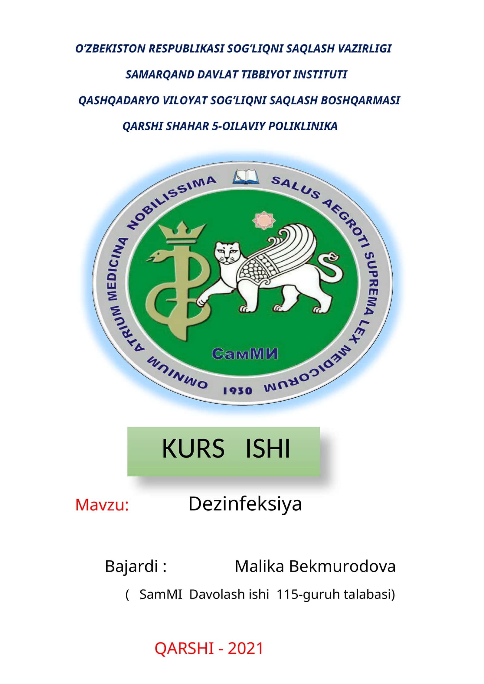 Dezinfeksiya