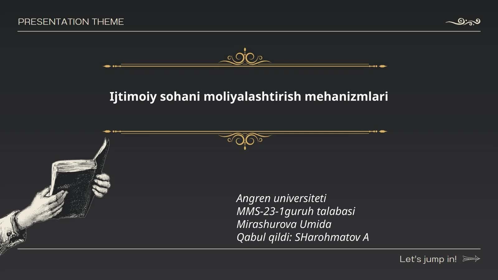 Ijtimoiy sohani moliyalashtirish mehanizmlari