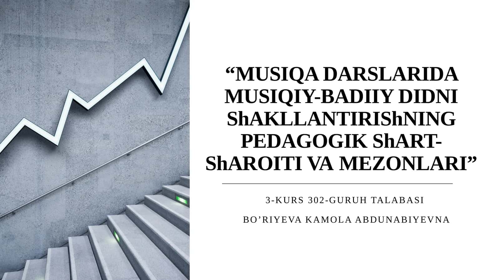 MUSIQA DARSLARIDA MUSIQIY-BADIIY DIDNI ShAKLLANTIRIShNING PEDAGOGIK ShART-ShAROITI VAMEZONLARI