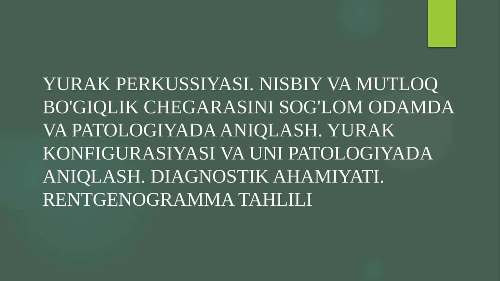 Yurak perkussiyasi