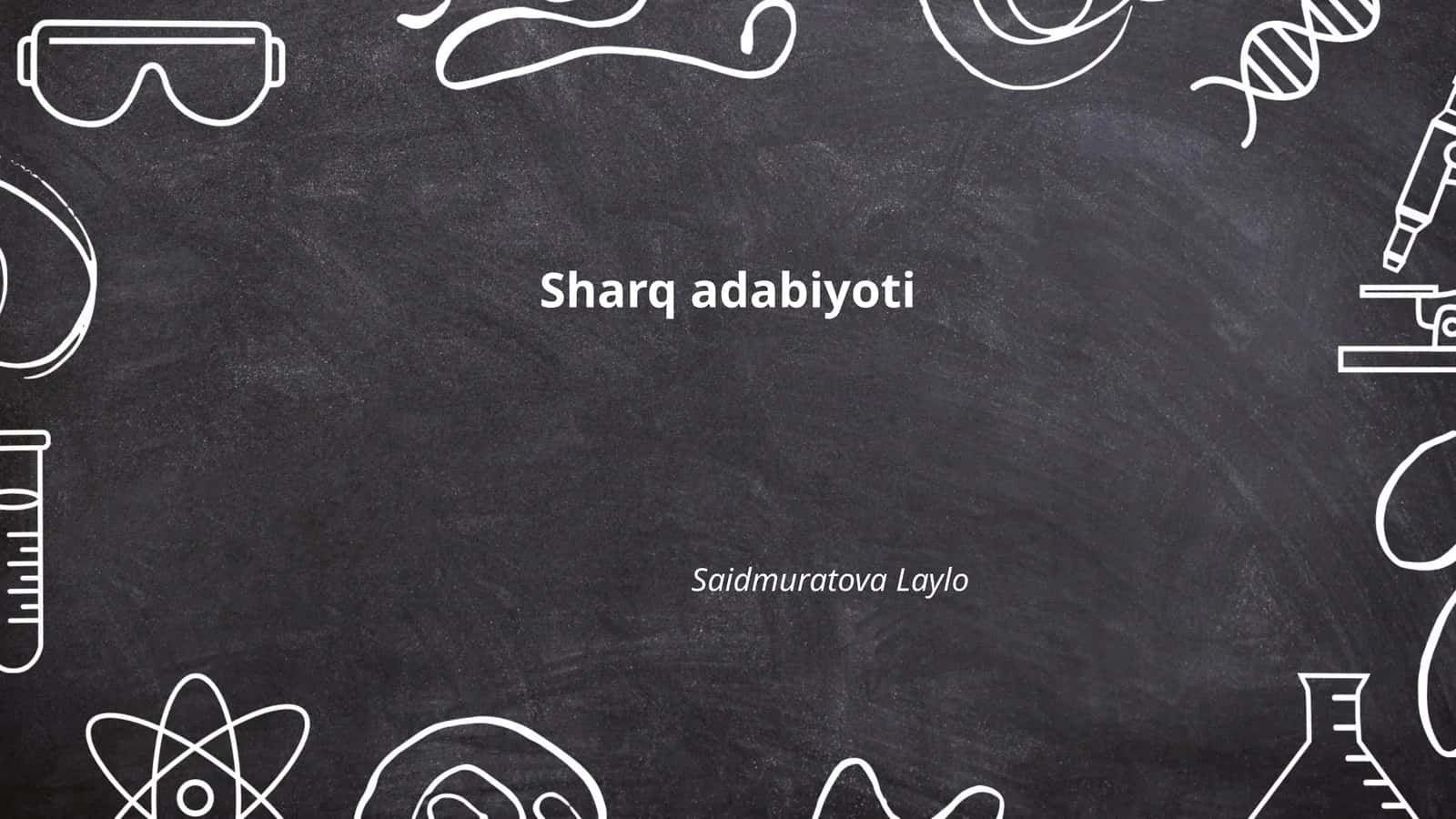 Sharq adabiyoti