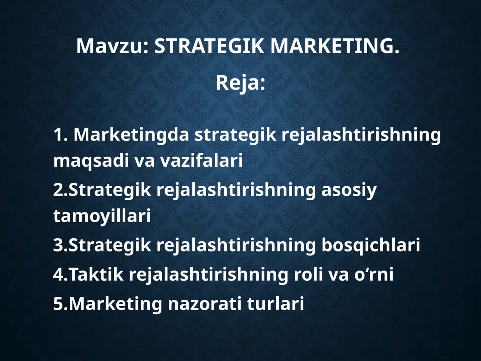STRATEGIK MARKETING