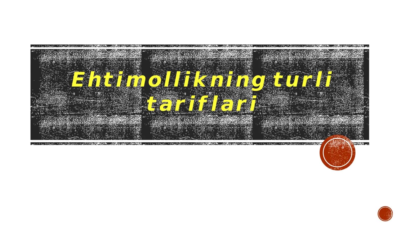 Eh timollikininng turli tariflariga