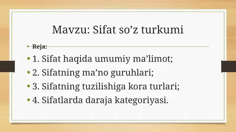 Sifatso’zturkumi