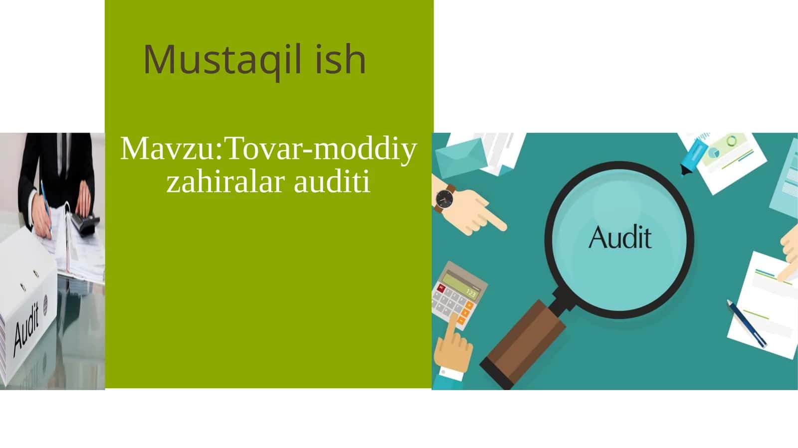 Tovar-moddiy zahiralari auditi