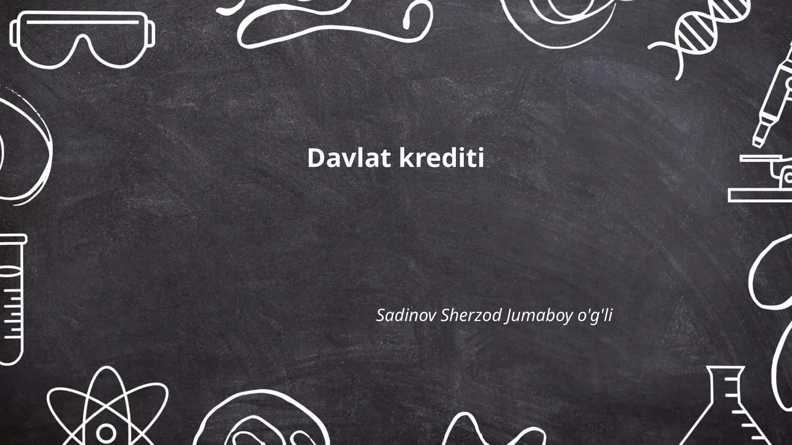 Davlat krediti
