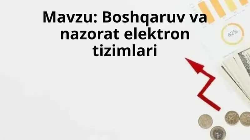 Boshqaruv va nazorat elektron tizimlari
