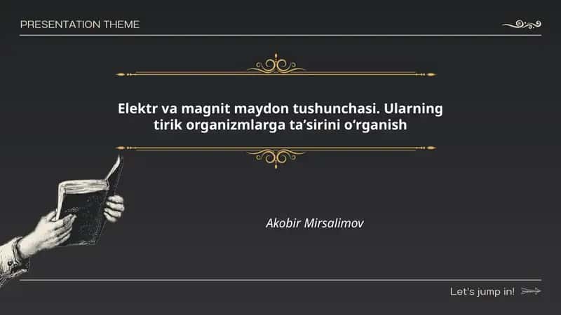 Elektr va magnit maydon tushunchasi