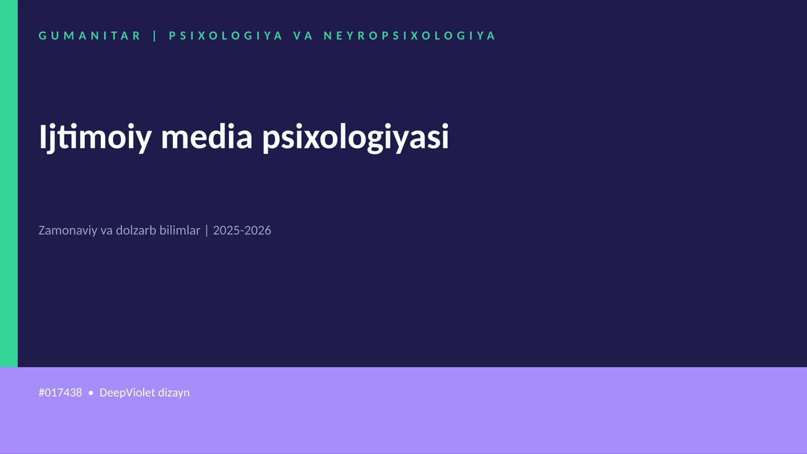 Ijtimoiy media psixologiyasi