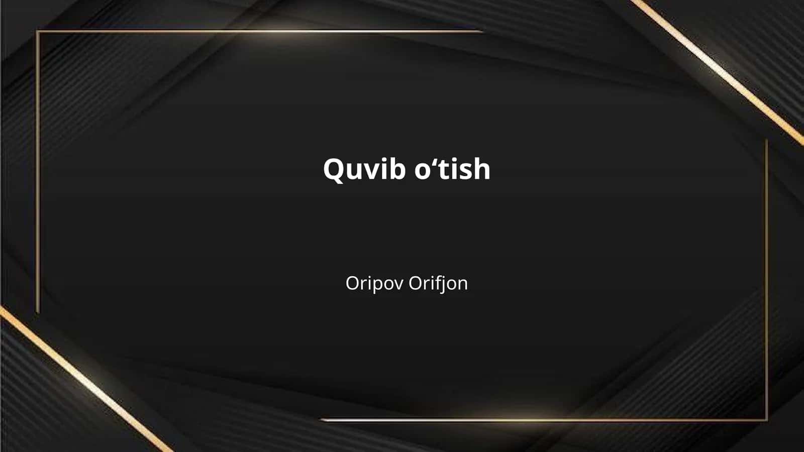 Quvib oʻtish