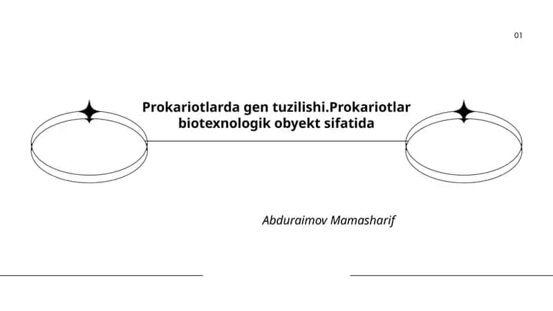 Prokariotlarda gen tuzilishi