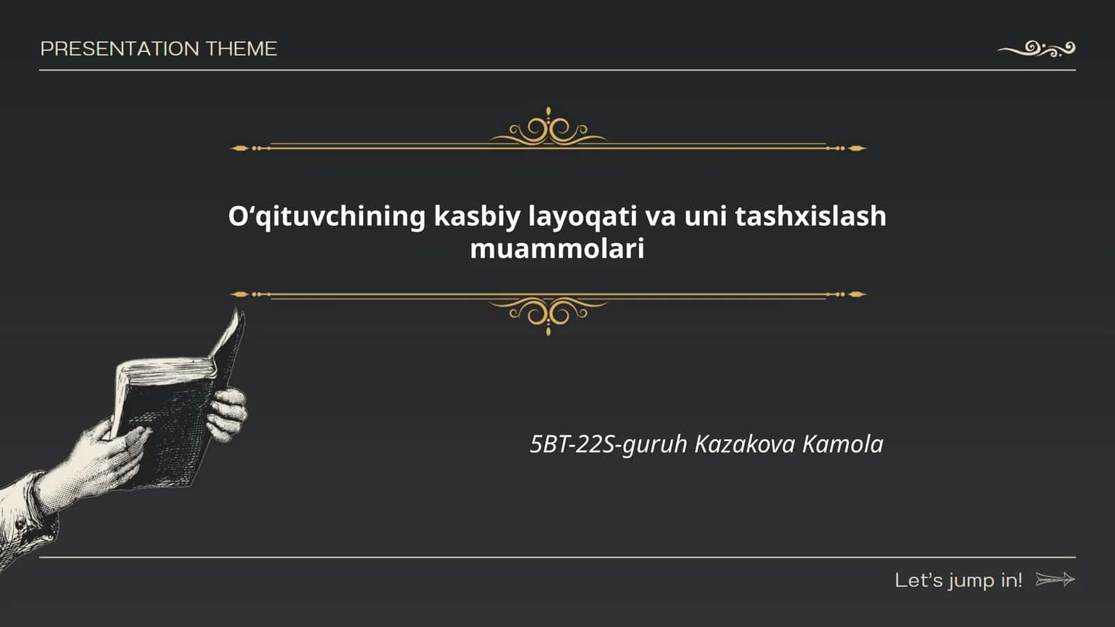 Oʻqituvchining kasbiy layoqati va uni tashxislash muammolari