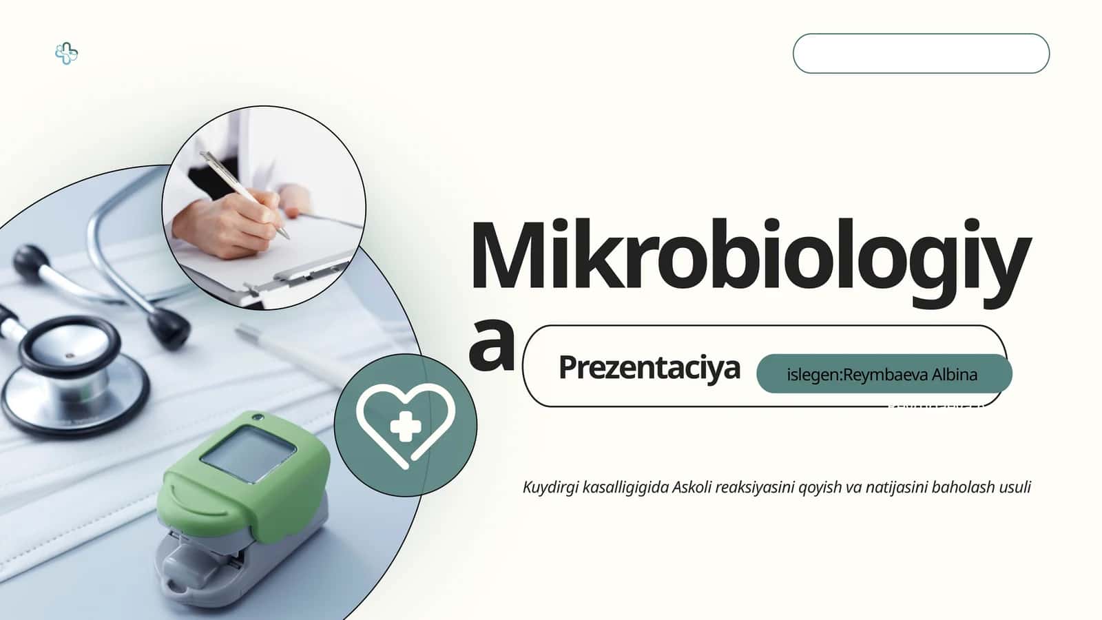 Kuydirgi kasalligigida Askoli reaksiyasini qoyish va natijasini baholash usuli