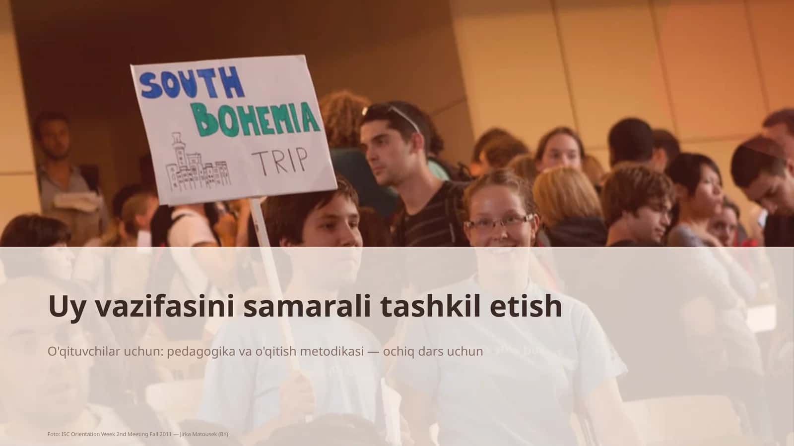 Uy vazifasini samarali tashkil etish