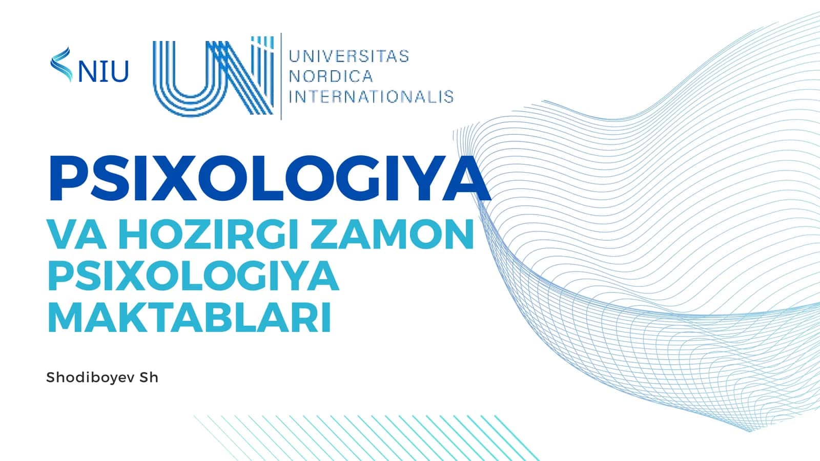 PSIXOLOGIYA VA HOZIRGI ZAMON PSIXOLOGIYA MAKTABLARI