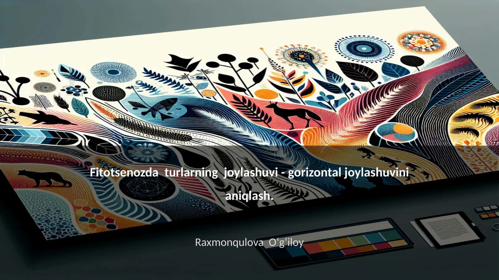 Fitotsenozda turlarning joylashuvi - gorizontal joylashuvini aniqlash