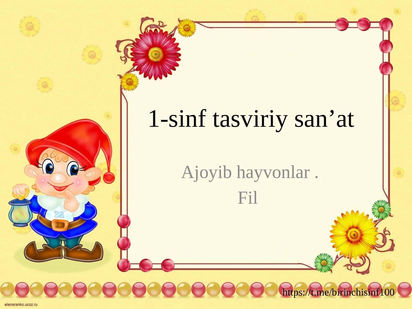 1-sinf tasviriy san’at