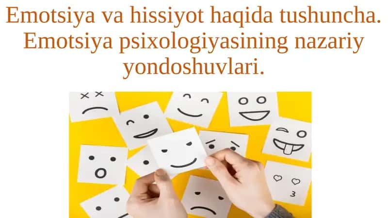 Emotsiya Psixologiyasi