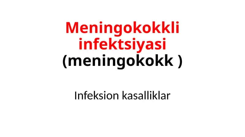 Meningokokkli infesiya