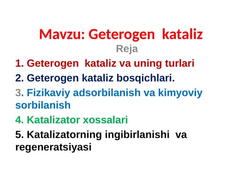 Geterogenkataliz