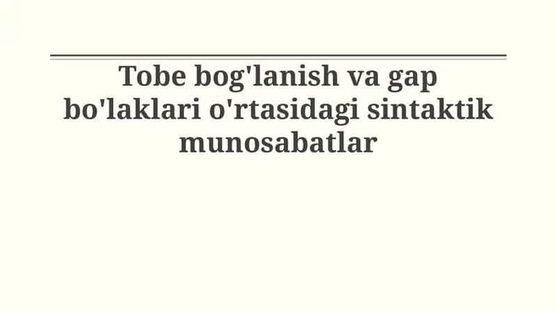 Ega va kesim o'rtasidagi moslashuvning sintaktik ahamiyati