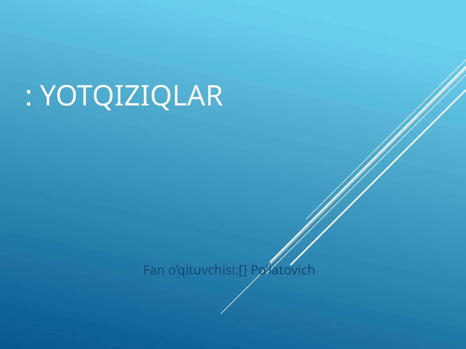 Yotqiziqlar