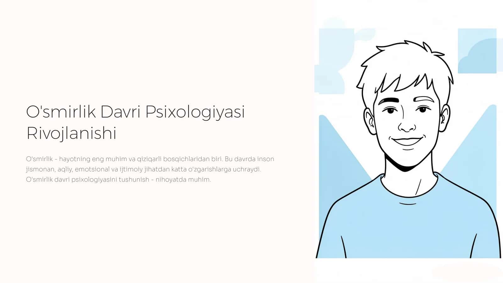 O'smirlik Davri Psixologiyasi Rivojlanishi