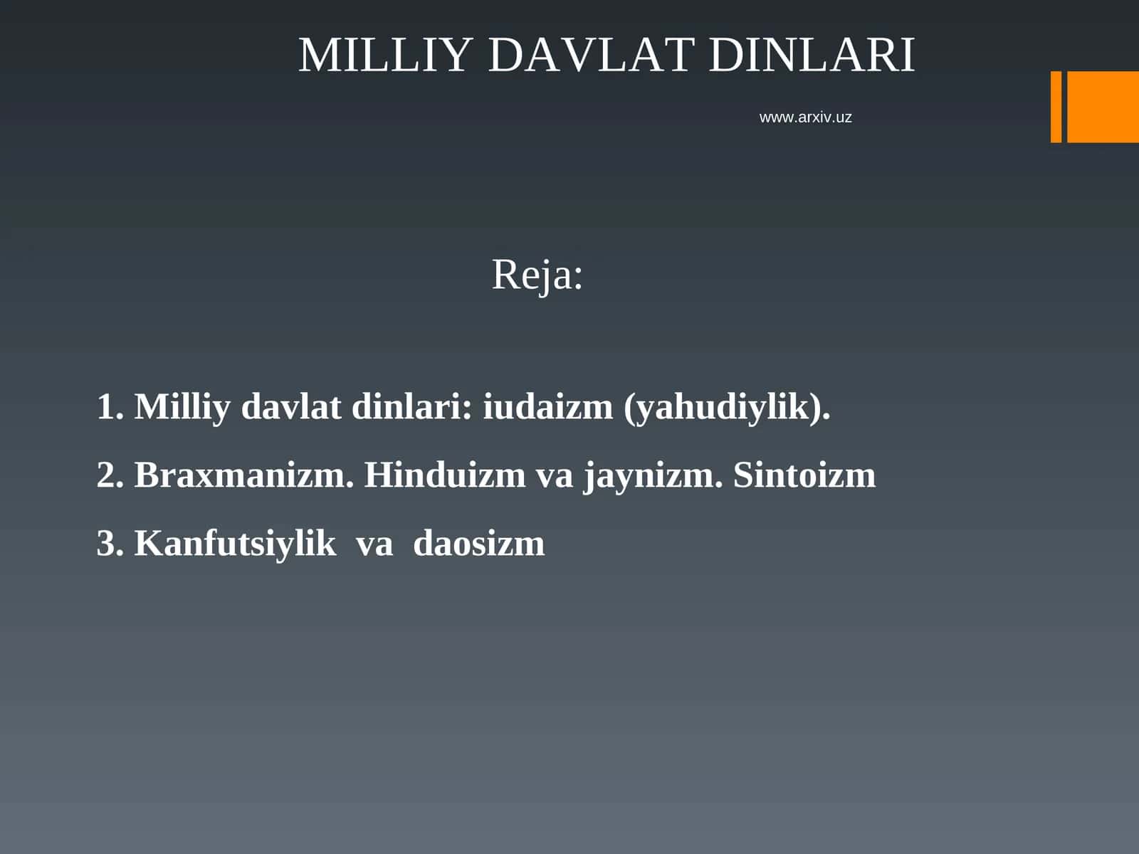 Milliy davlat dinlari