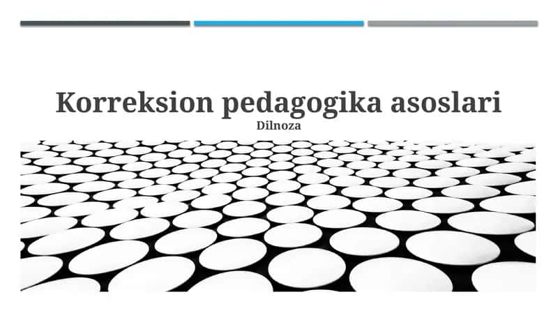 Korreksion pedagogika asoslari