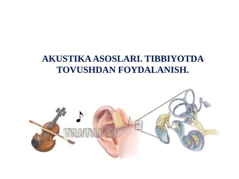 AKUSTIKA ASOSLARI