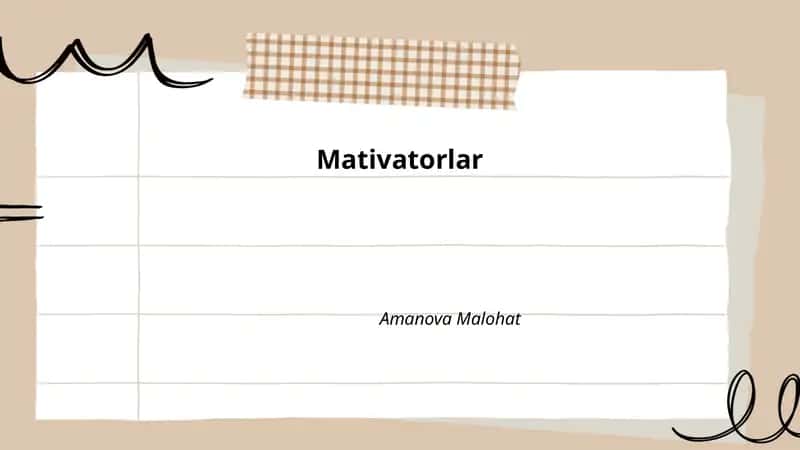 Mativatorlar
