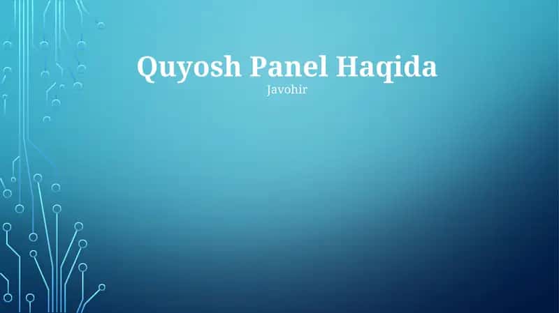 Quyosh Panel