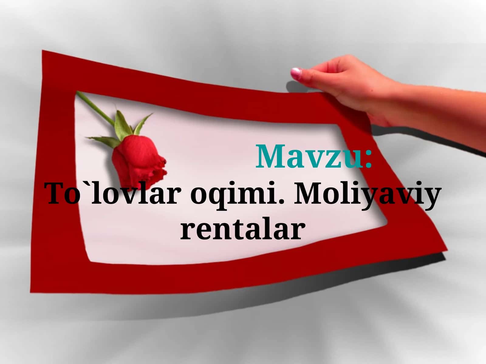 To'lоvlar оqimi. Mоliyaviy rеntalar