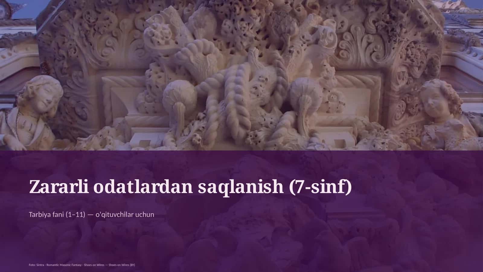 Zararli odatlardan saqlanish (7-sinf)