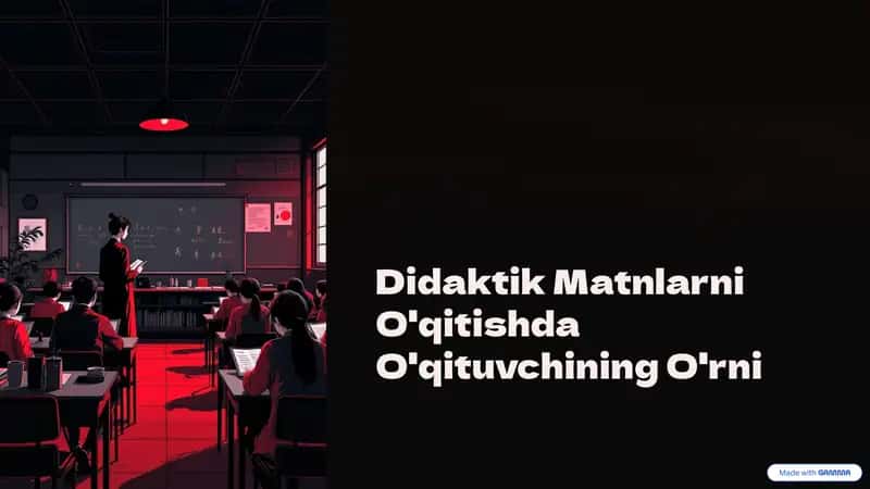 Didaktika ta'rifi