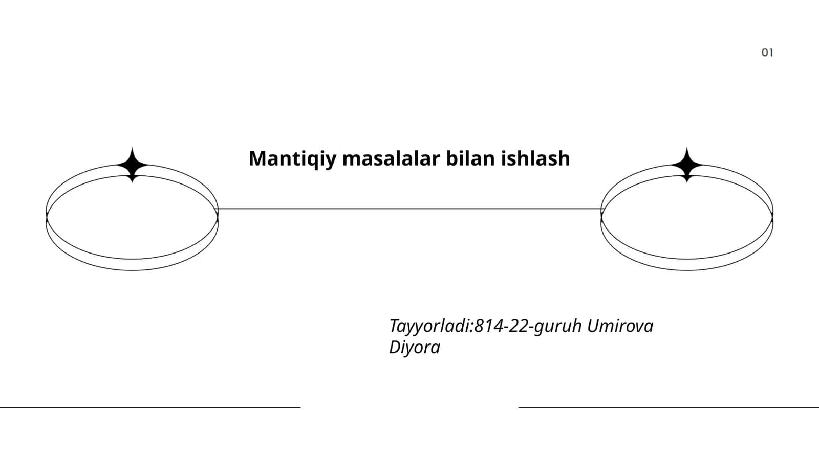 Mantiqiy masalalar bilan ishlash
