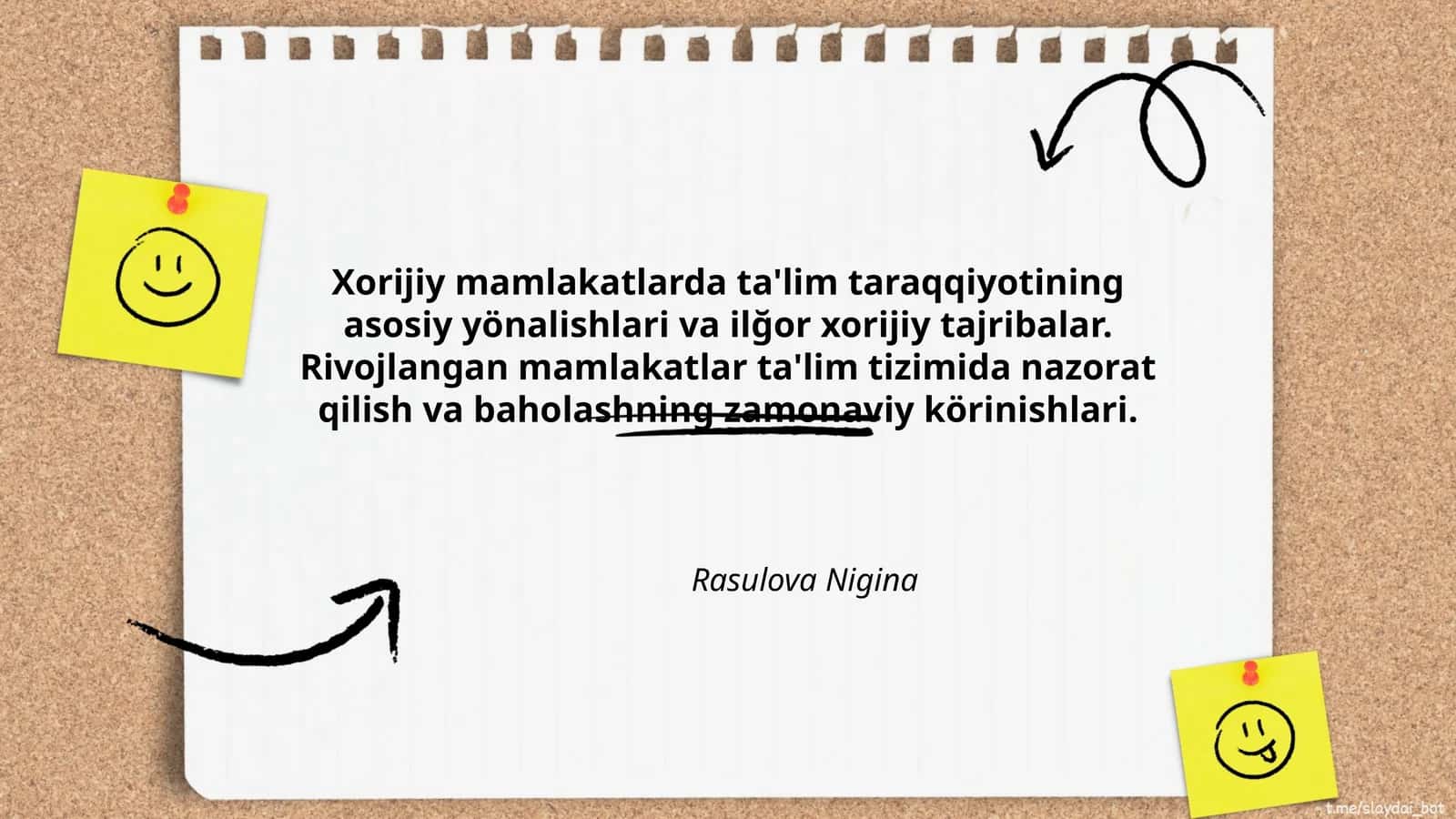 Xorijiy mamlakatlarda ta'lim taraqqiyoti