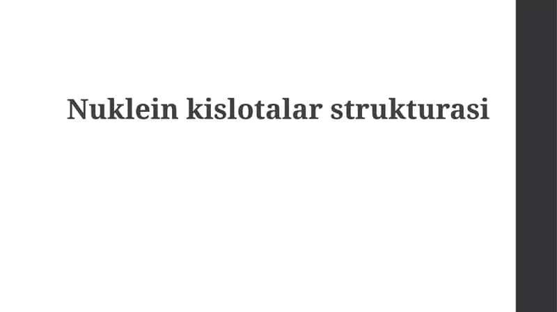 Nukleinkislotalarstrukturasi